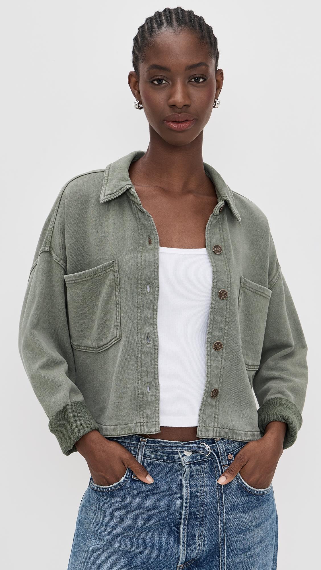 all day cropped knit jacket