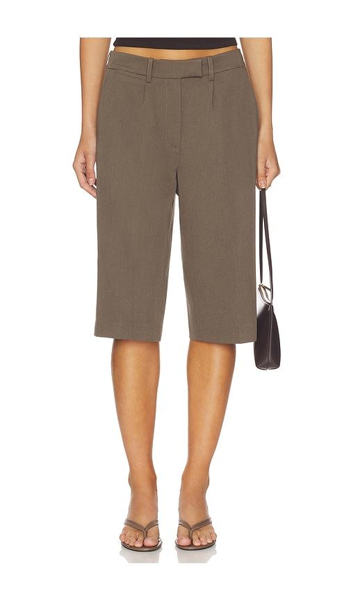 all my love renee shorts in brown.