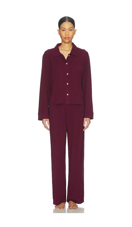 all my love sloan pj set in wine.