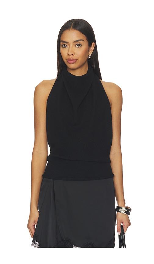 all my love tara shawl top in black.