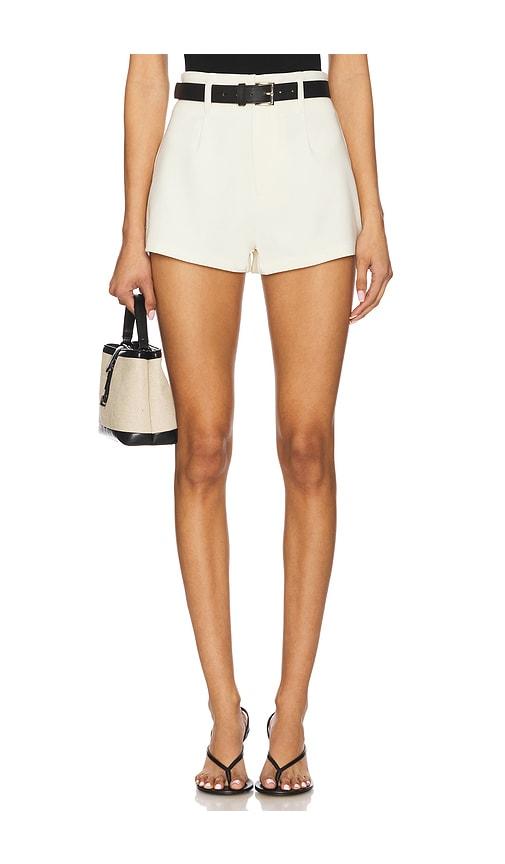 all the ways alia shorts in ivory.