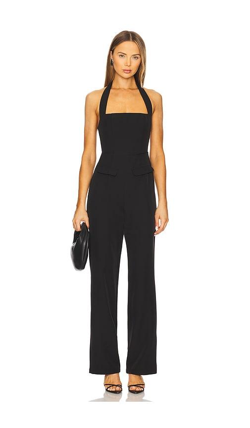 all the ways amalie jumpsuit in black.