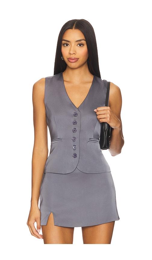 all the ways betty vest top in grey.