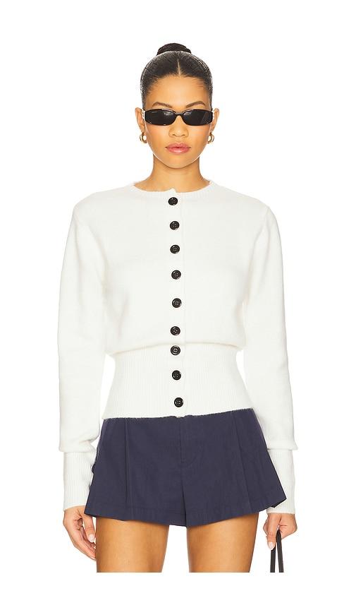 all the ways brittany button up sweater in ivory.