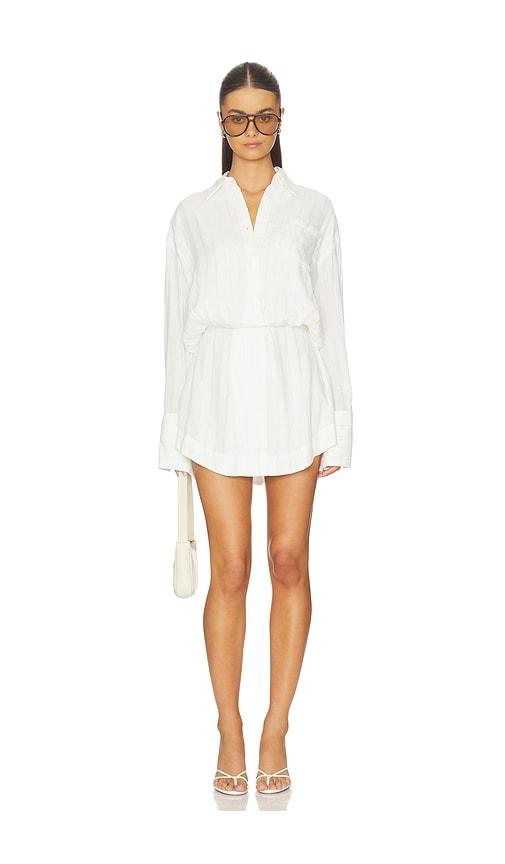all the ways cairo button down dress in white.