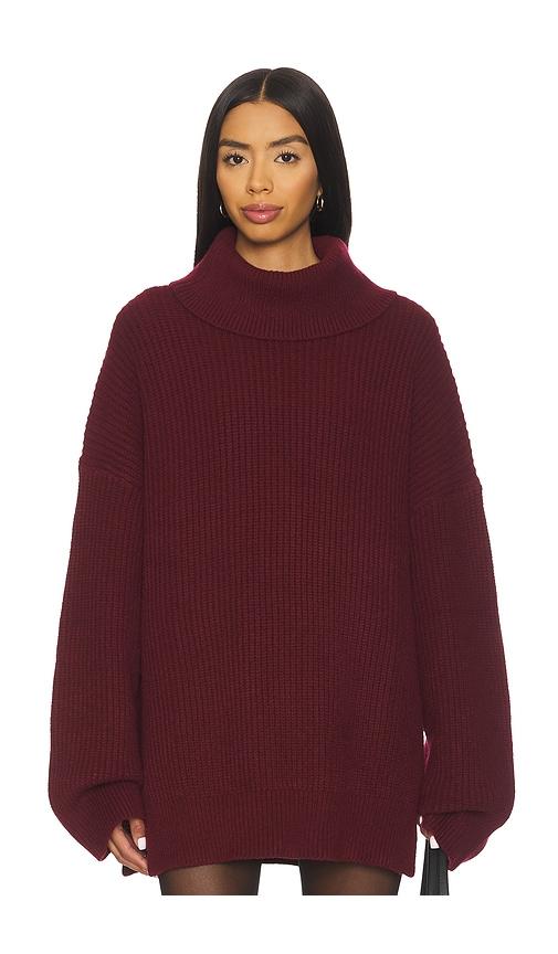 all the ways delta sweater in burgundy.