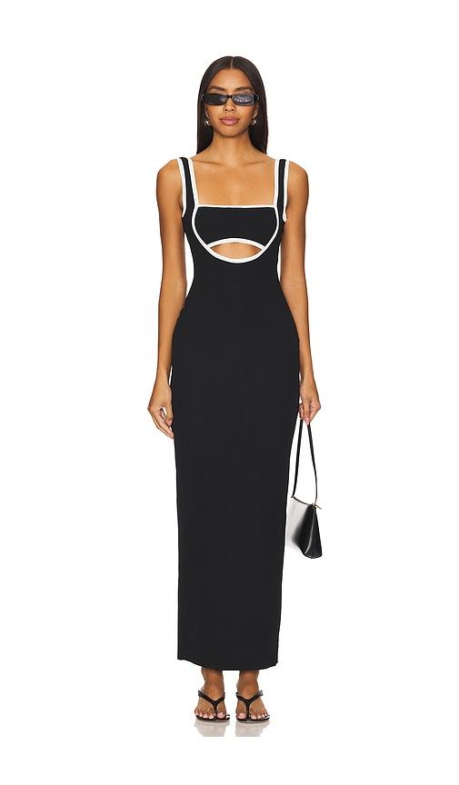 all the ways eliza maxi dress in black.