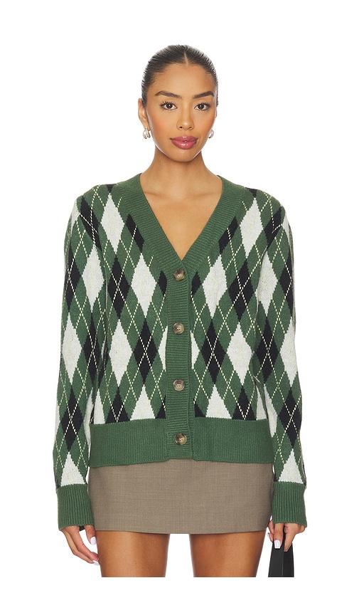 all the ways evelyn argyle cardigan in green.