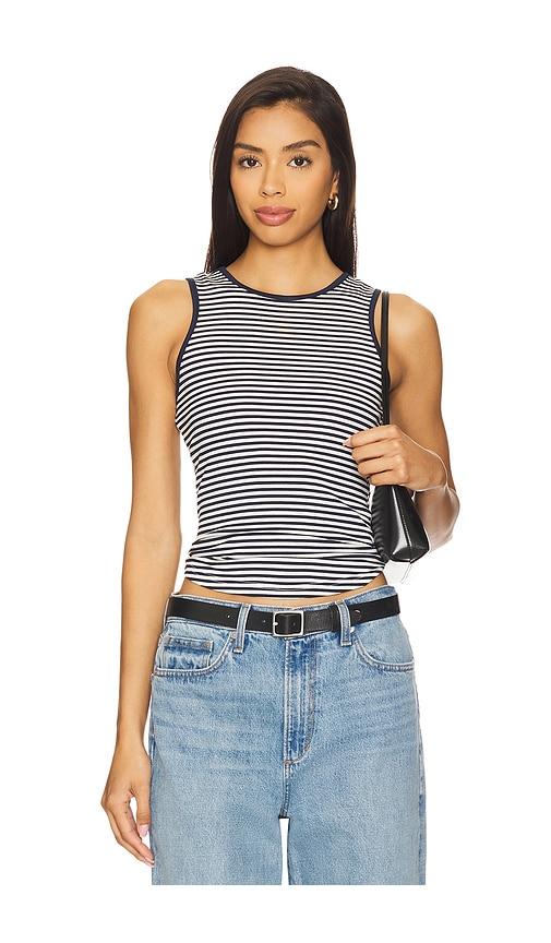 all the ways janae top in navy.