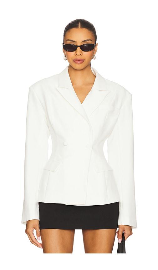 all the ways jelena blazer in white.