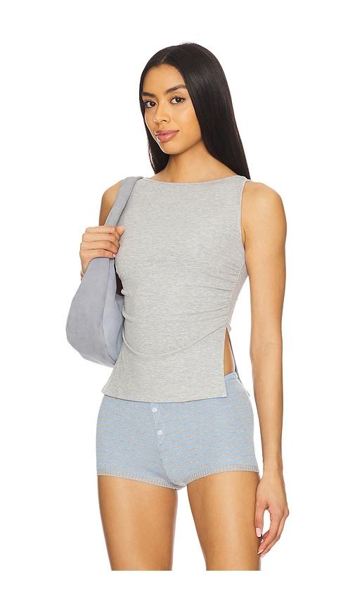 all the ways jessica top in grey.