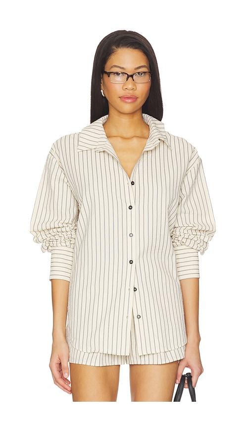 all the ways kadence button up top in cream.