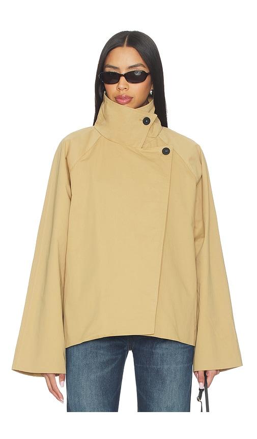 all the ways katlynne trench jacket in tan.