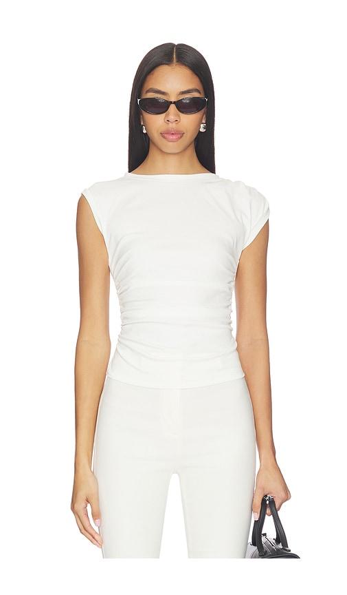 all the ways lurice muscle tee in white.