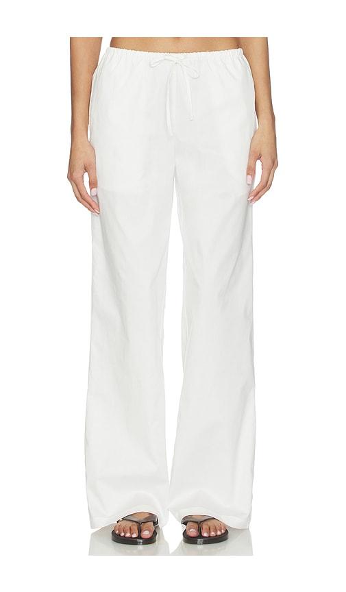 all the ways lyndzi drawstring pant in white.