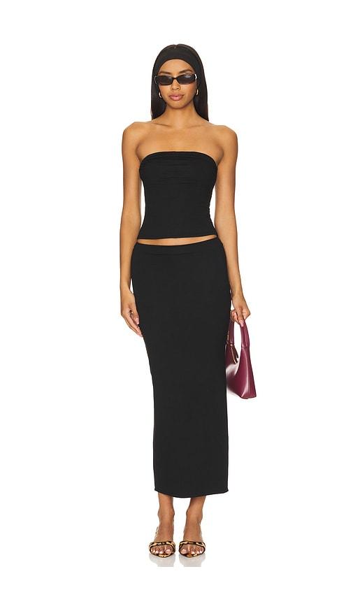 all the ways natalie skirt set in black.