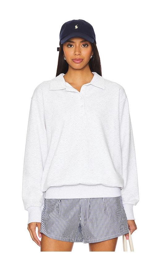 all the ways rana polo top in light grey.