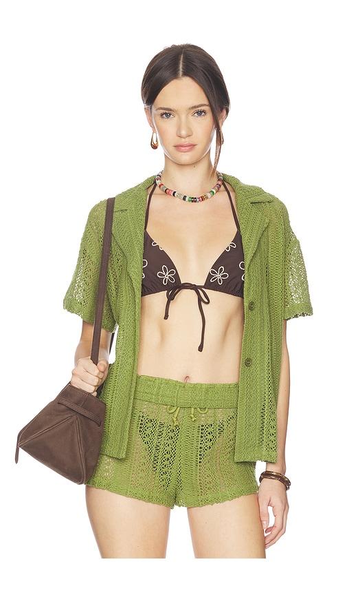 all the ways rosie button up top in olive.