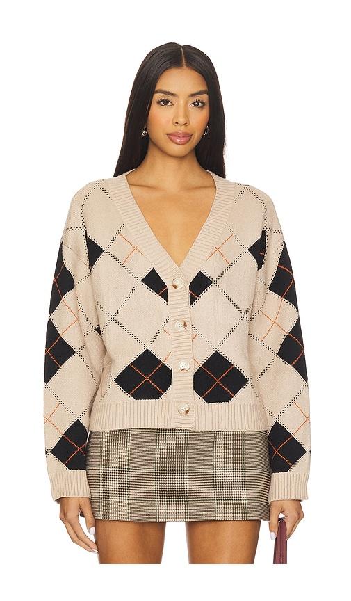 all the ways sara argyle cardigan in nude.