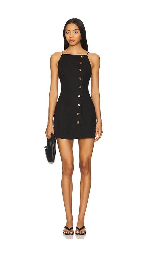 all the ways yori mini dress in black.