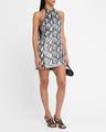 allany sequined halter mini dress