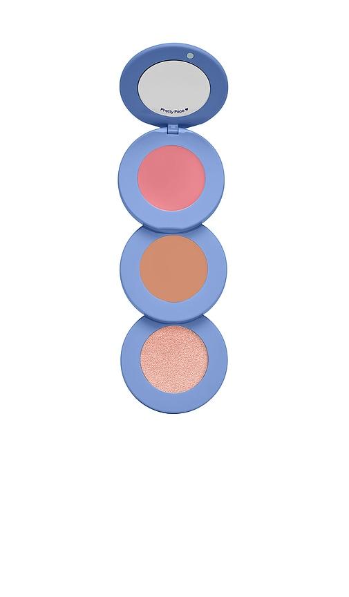 alleyoop stack the odds blush, bronzer & highlighter trio in sassy pants.
