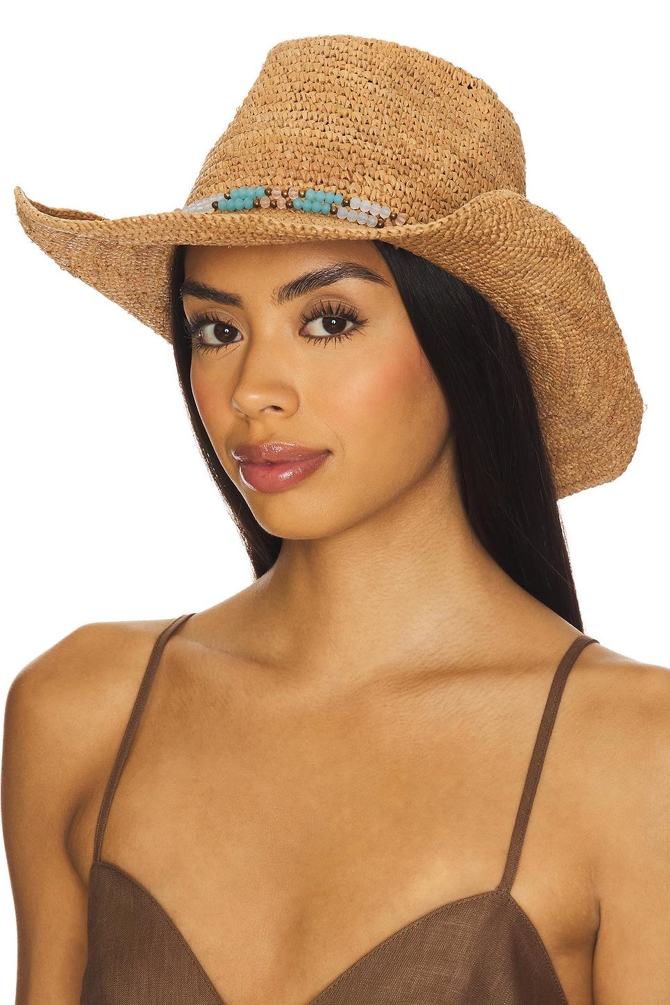 allison cowboy hat with belize trim