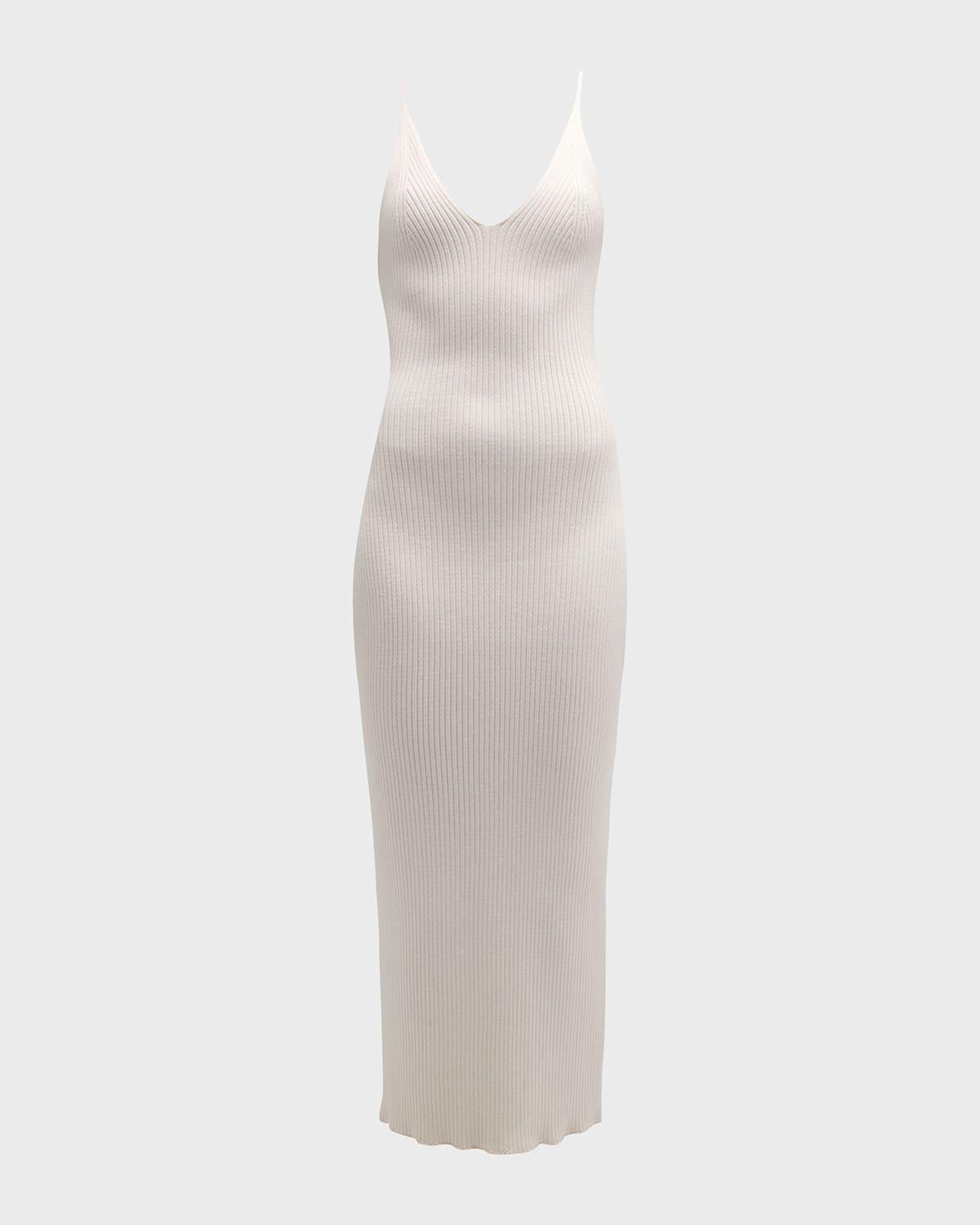 allison rib-knit midi dress