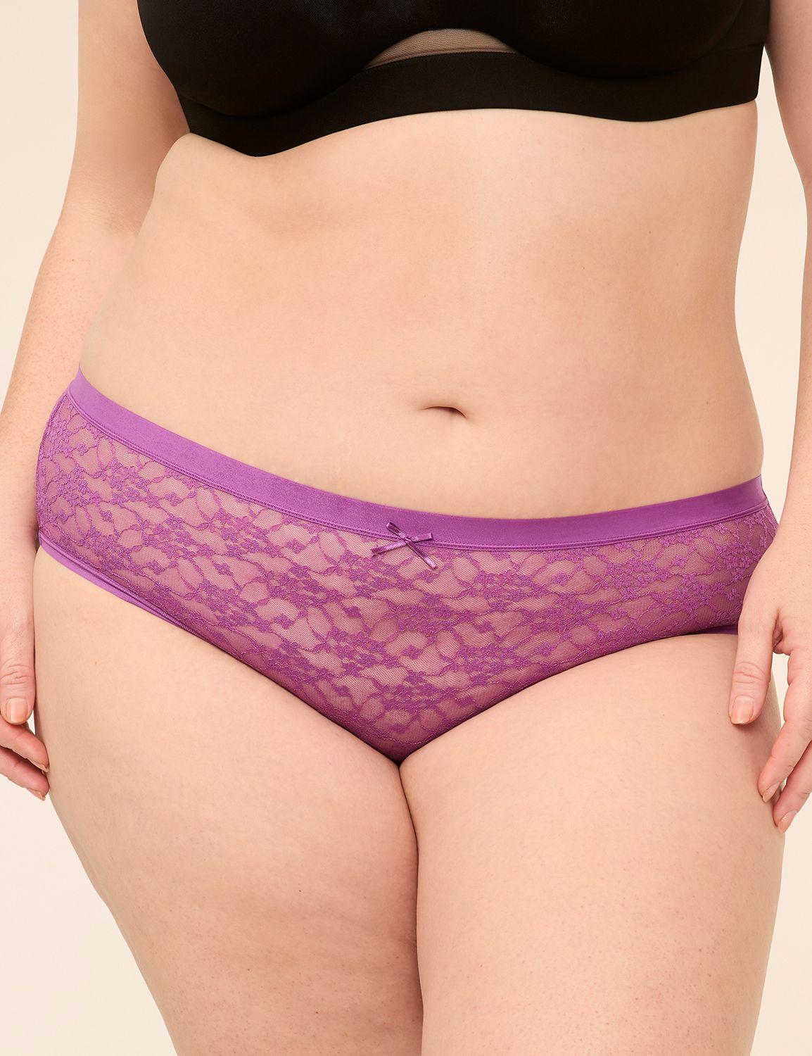 allover lace hipster panty