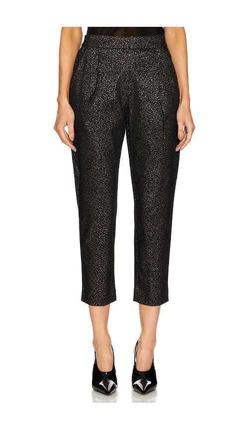 allsaints aleida lux trouser in black.