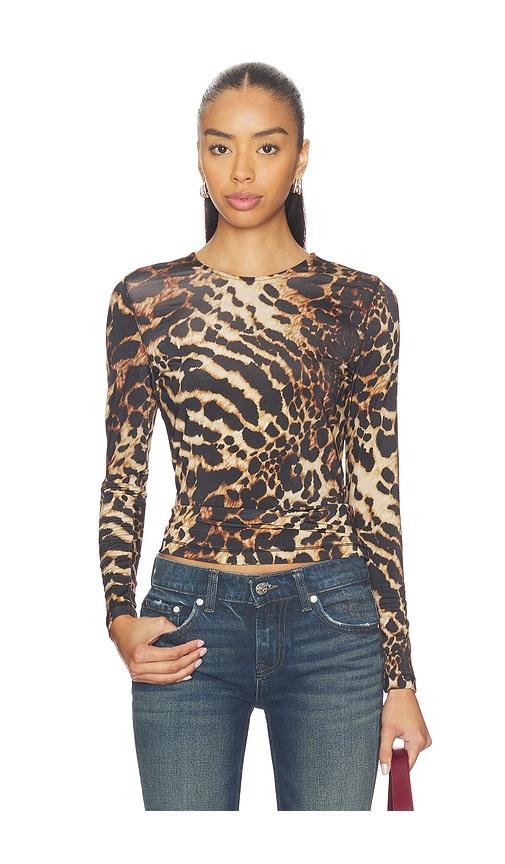 allsaints katlyn top in brown.