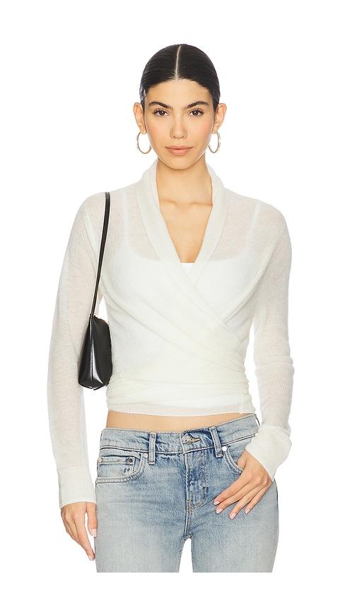 allsaints laina cardigan in white.
