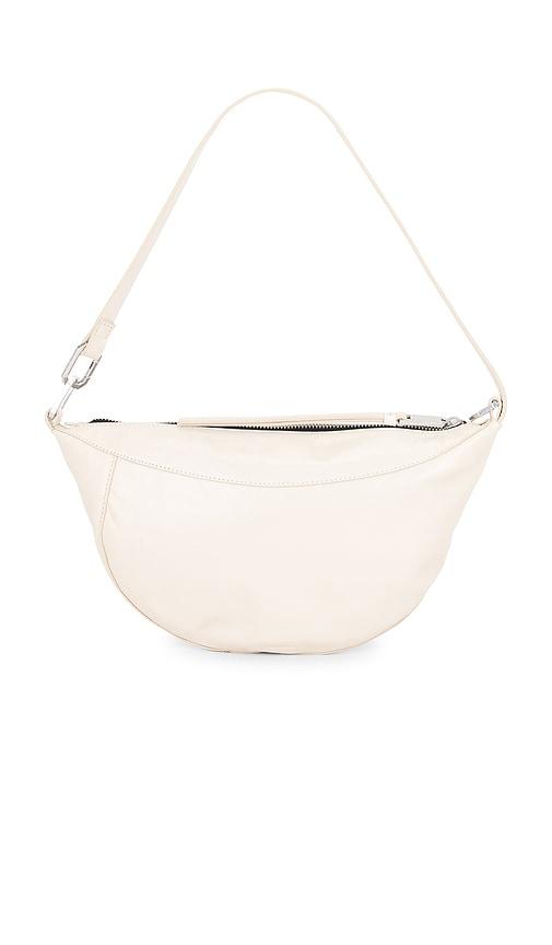 allsaints luna micro bag in ivory.