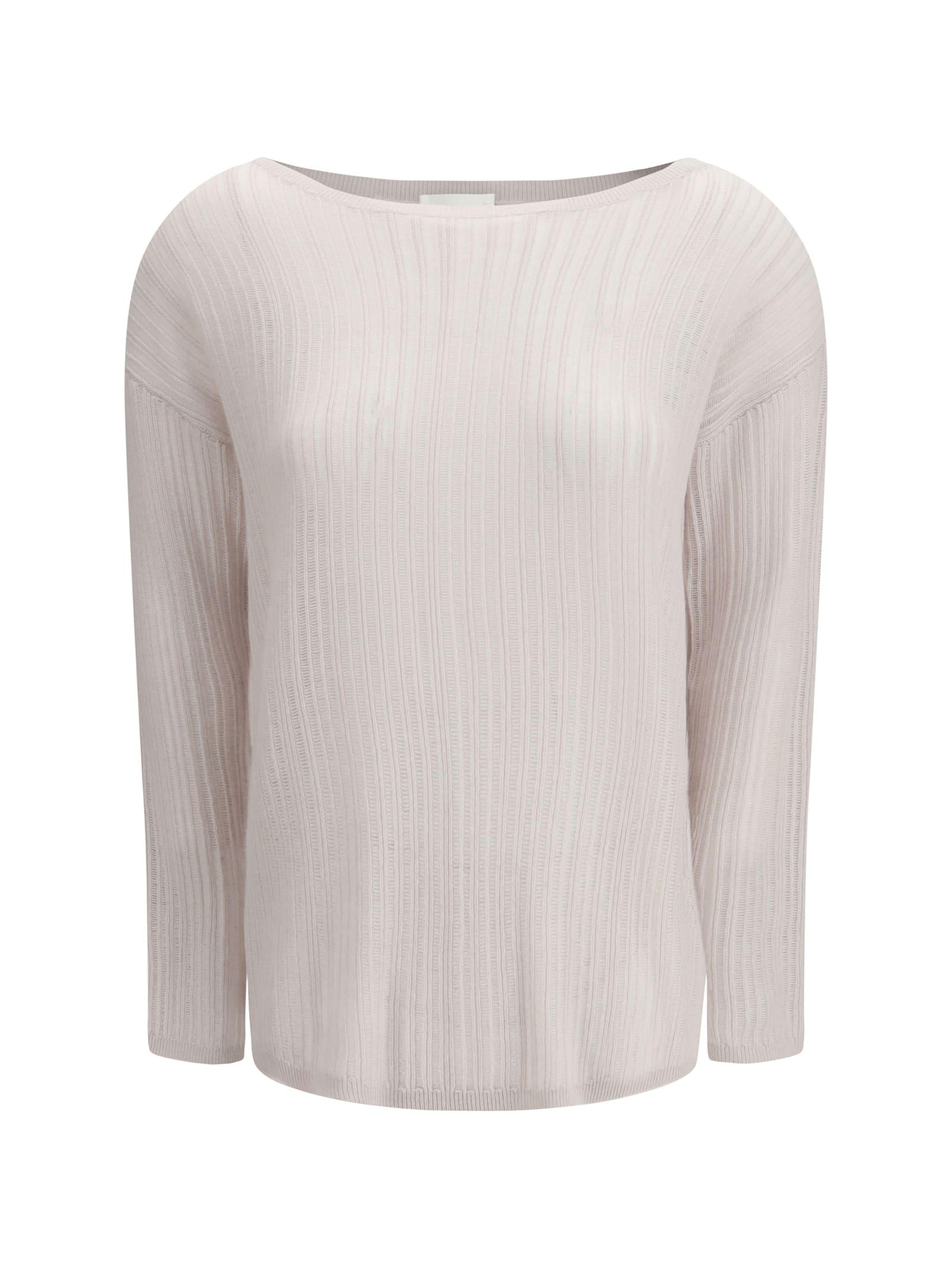 allude rib-knit crew-neck sweater