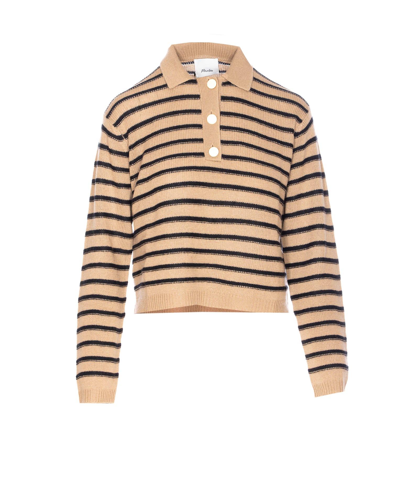 allude striped sweater