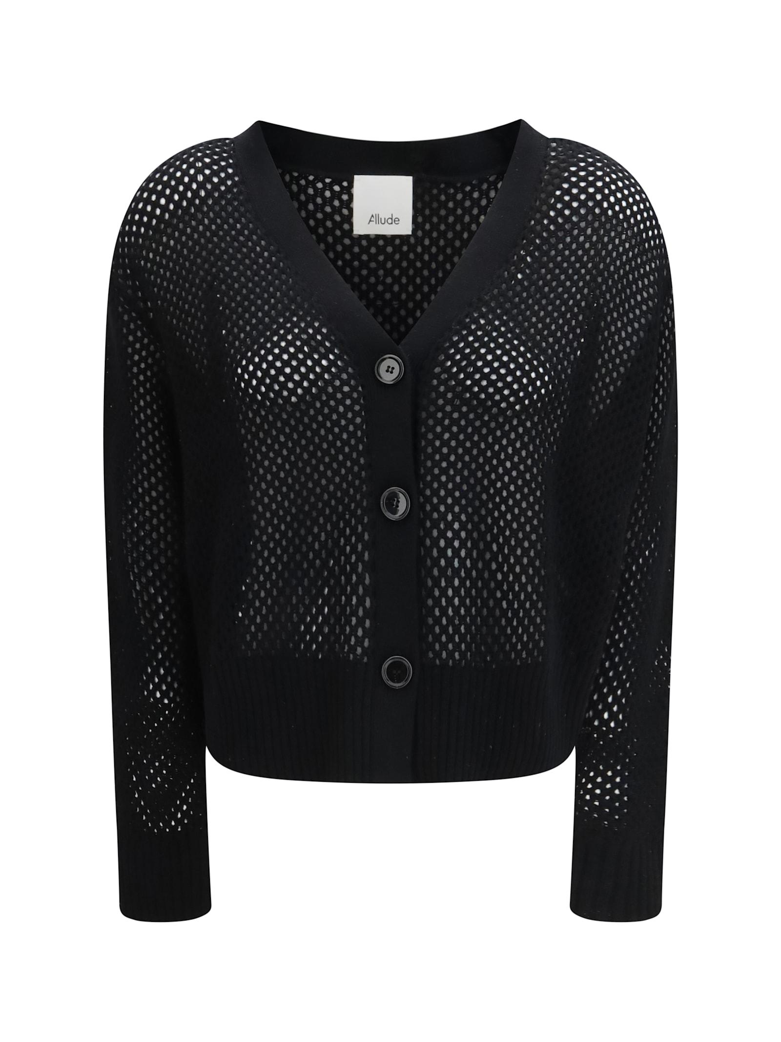 allude v-neck buttoned cardigan