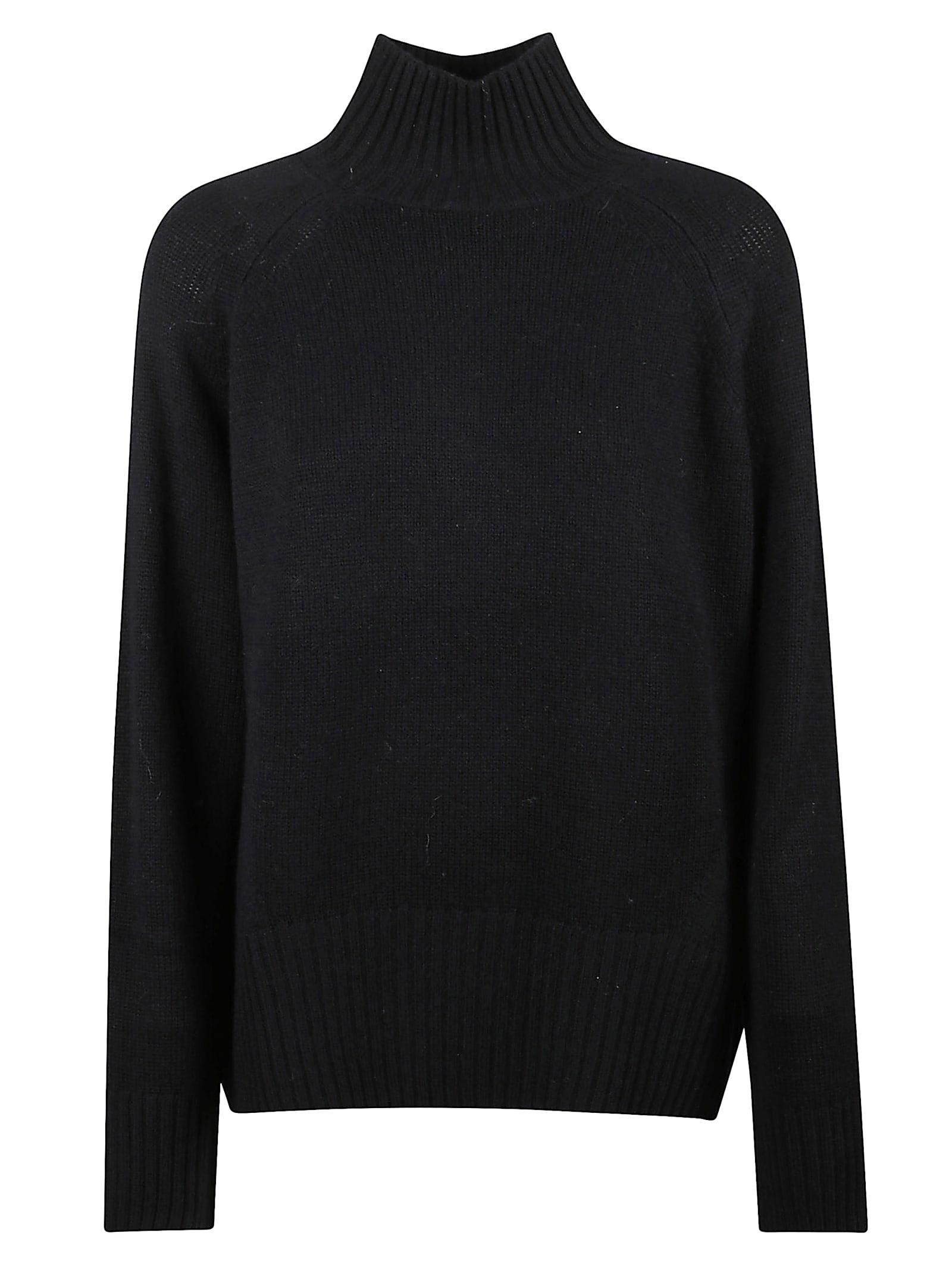 allude wool and cashmere mockneck sweater