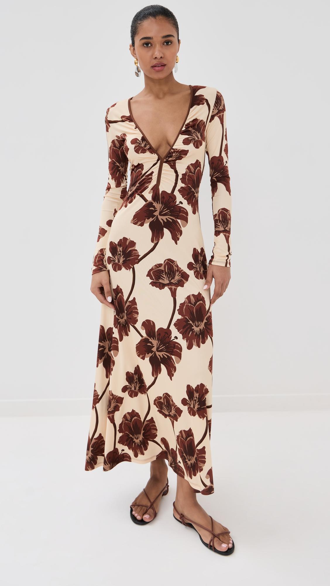 alma bordada ankle dress