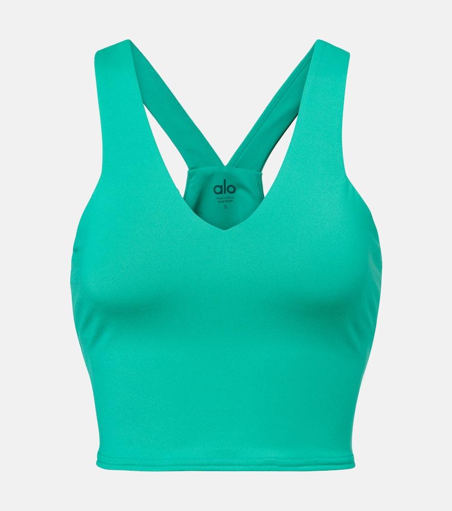 alo yoga airbrush real sports bra tank top