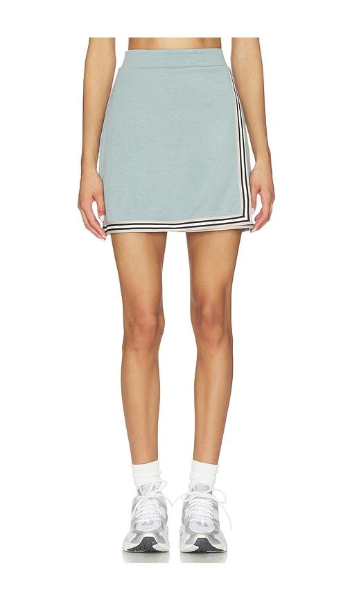 alp n rock eloise asymmetrical mini skirt in slate.