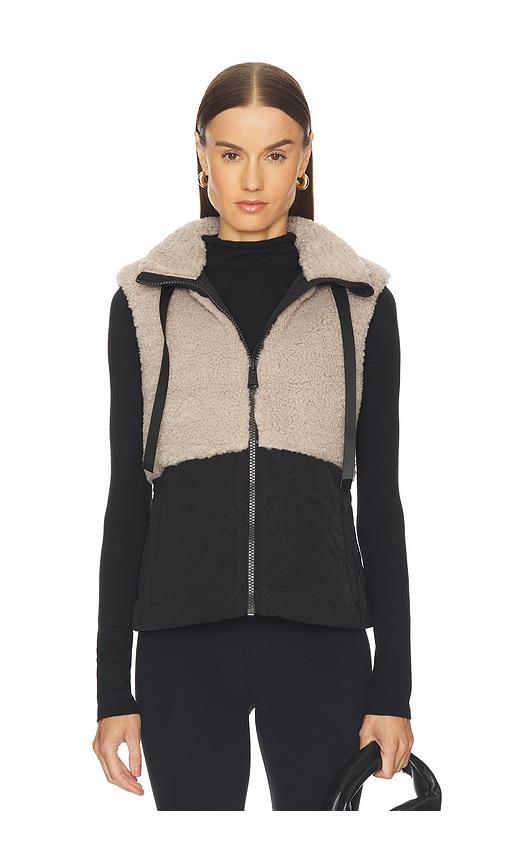 alp n rock sage hybrid vest in taupe.