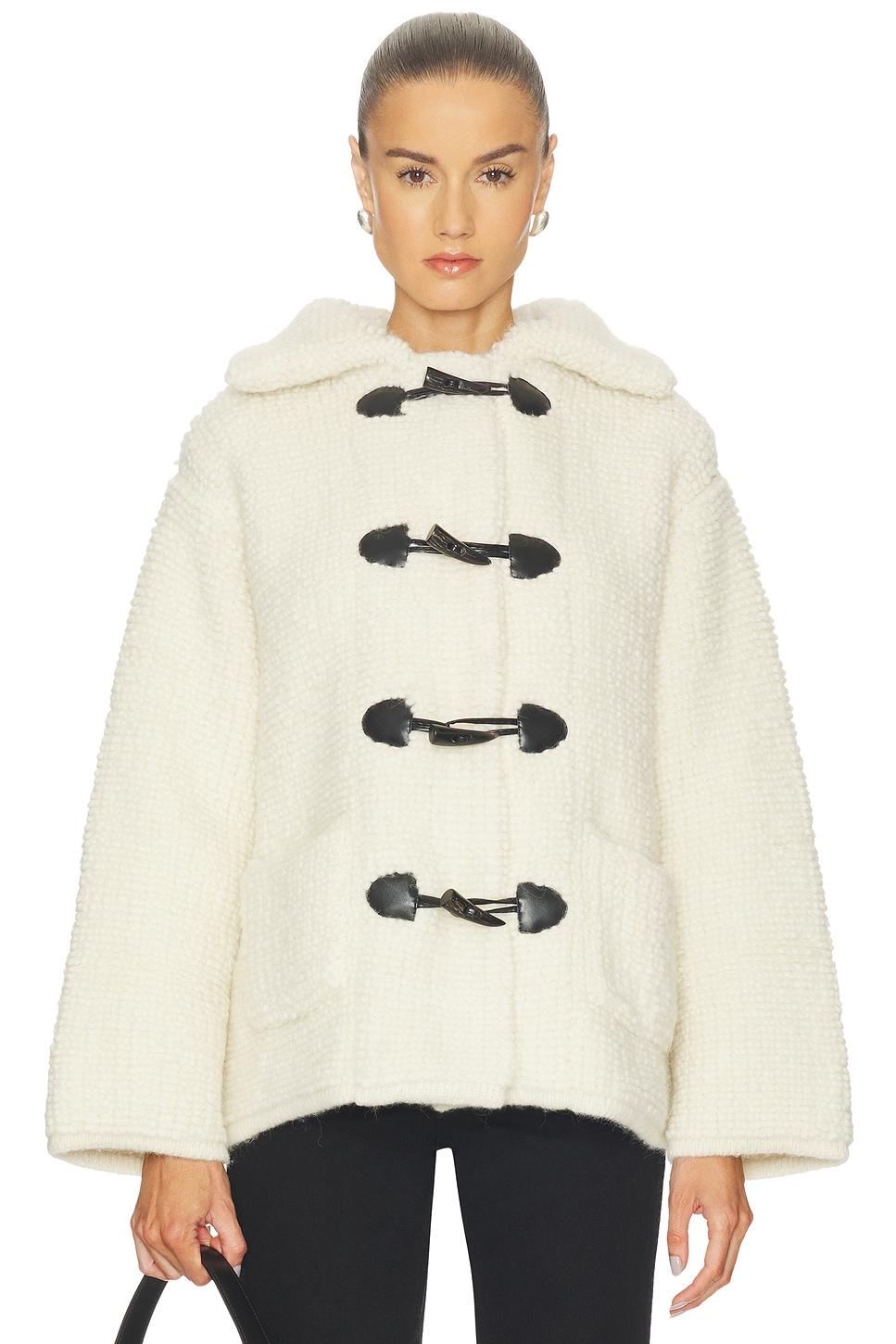 alpaca wool toggle coat