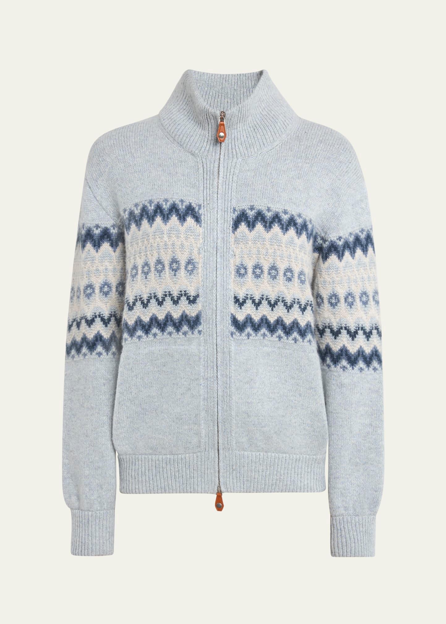 alpe pile cashmere gg 5 bomber sweater