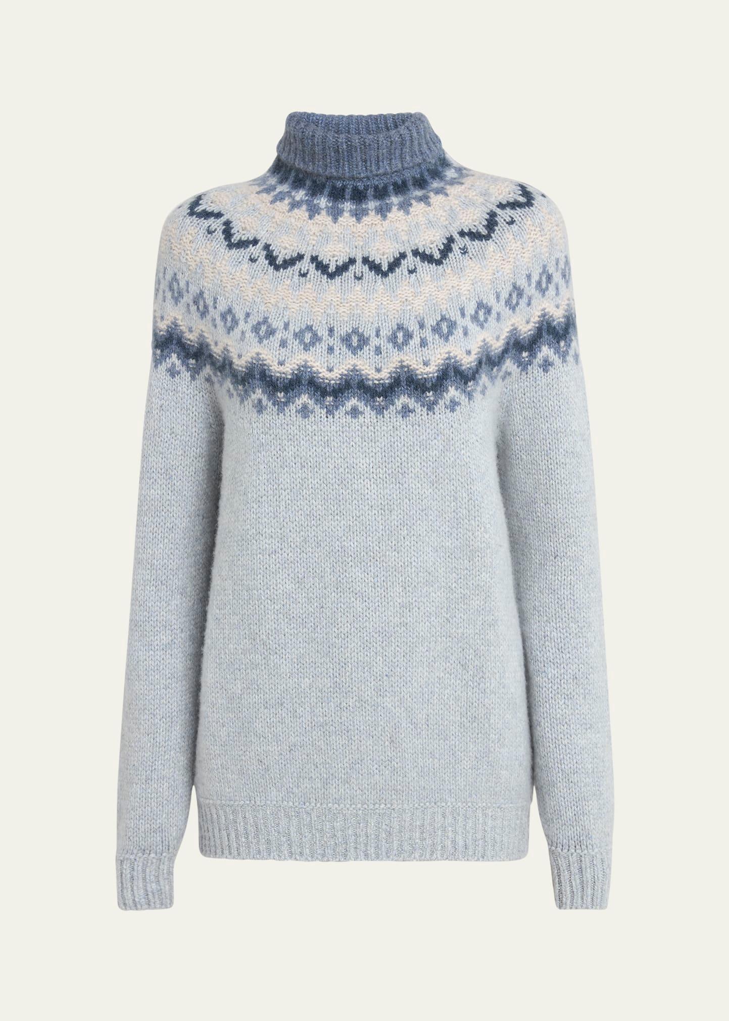 alpe pile turtleneck cashmere gg 3 sweater