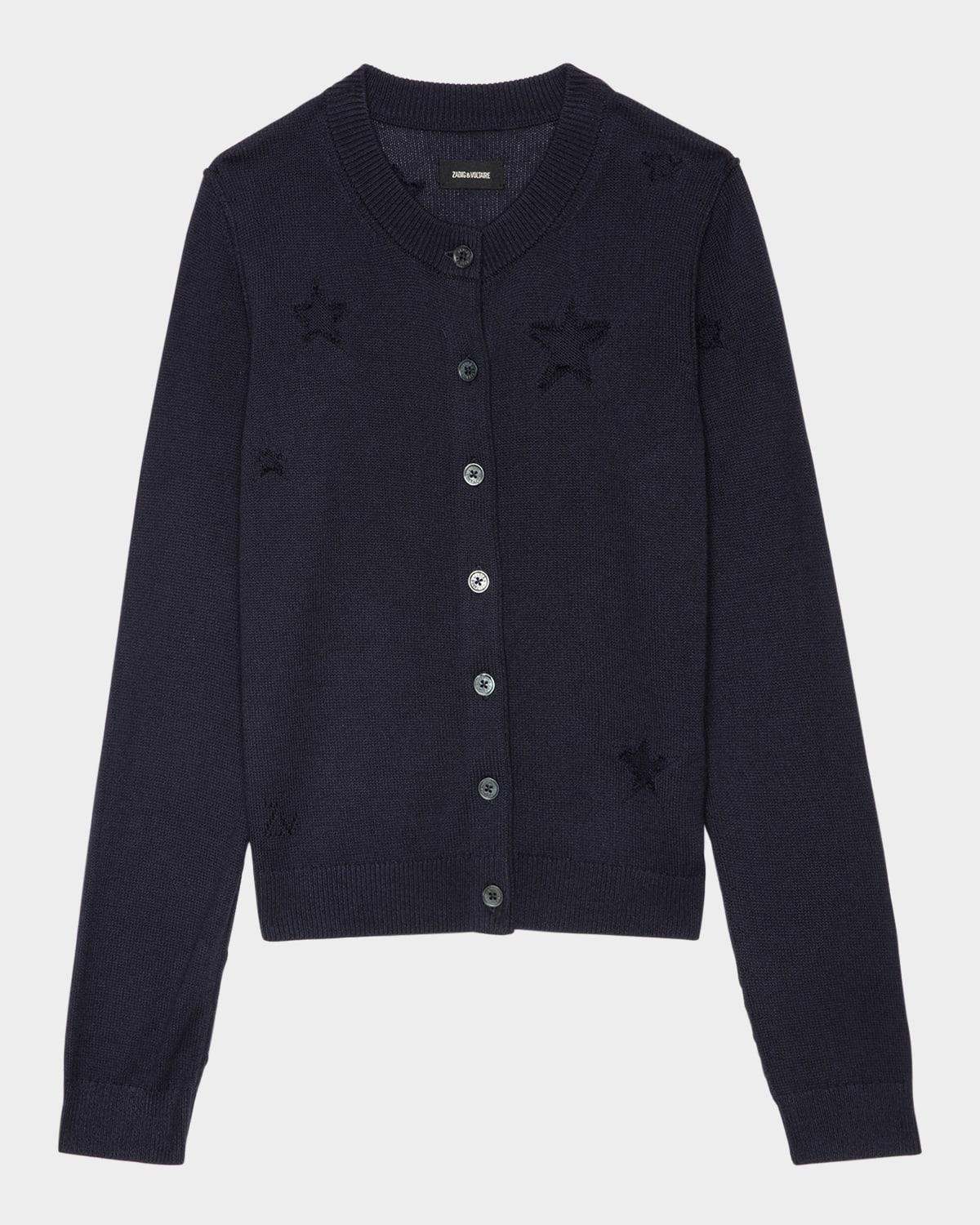 alpha seco stars cardigan
