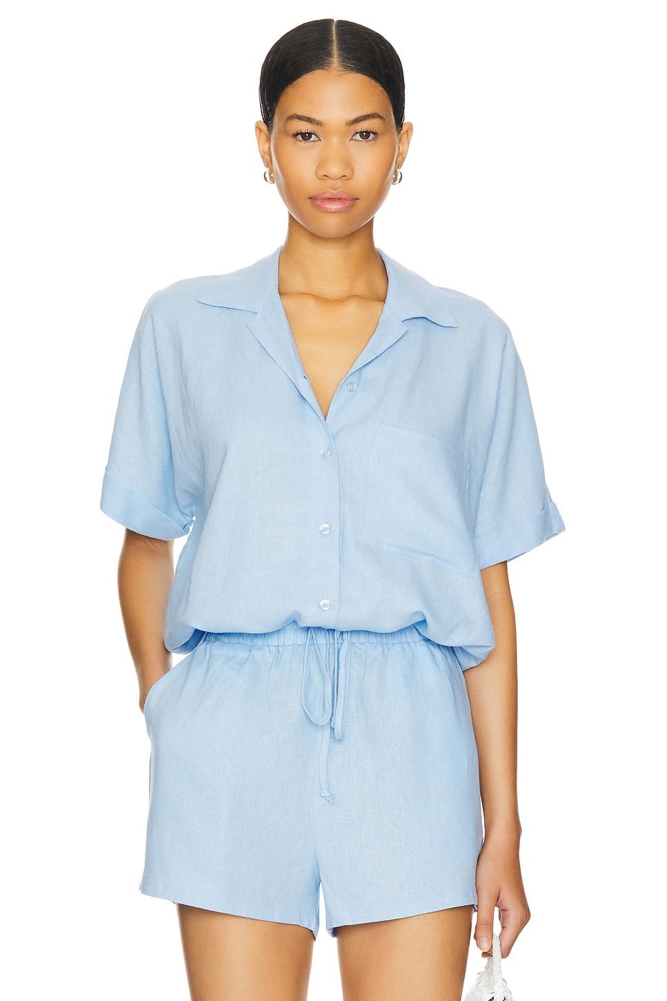 alpine linen button up