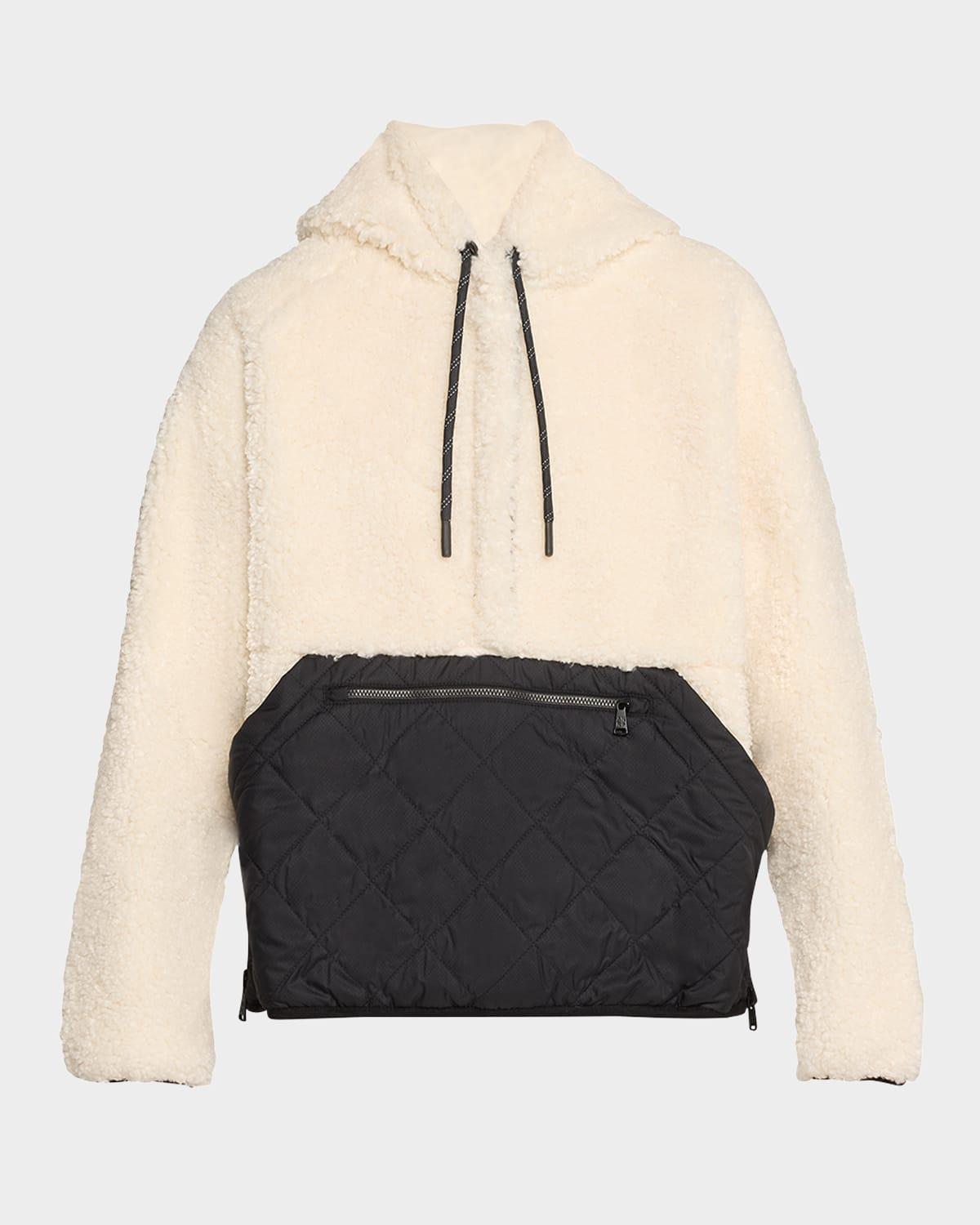 alpine water-repellent faux shearling pullover