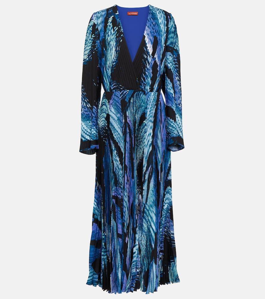 altuzarra antiparos pleated maxi dress