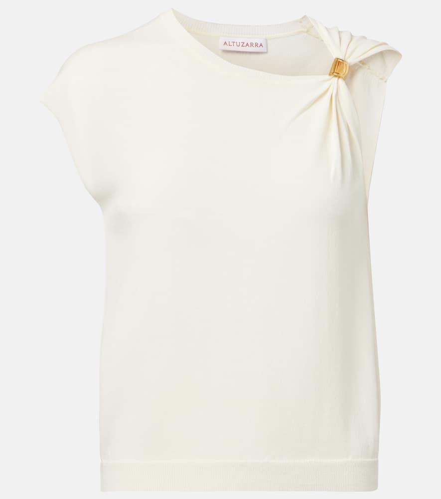 altuzarra asymmetrical jersey top
