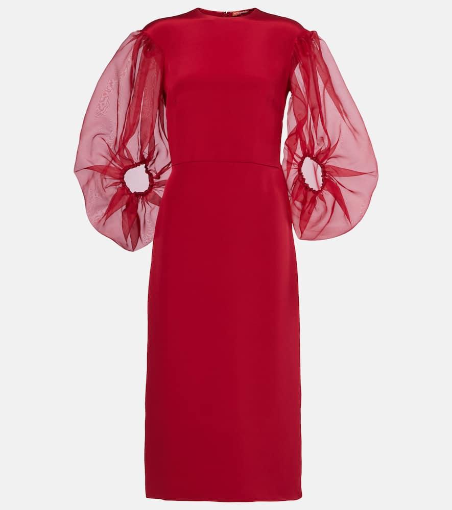 altuzarra danielle silk cady midi dress